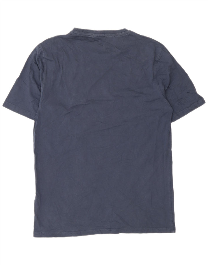 Ellesse Herre T-Shirt Top Medium Marineblå Bomuld