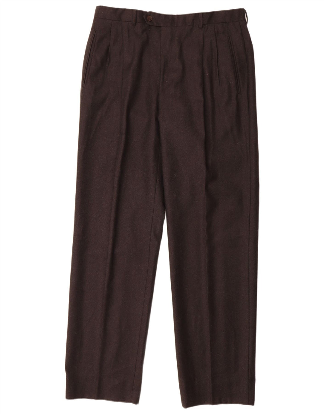 MARCO PLANESIO Herre Pegged jakkesæt Bukser IT 52 XL W34 L33 Sort Uld