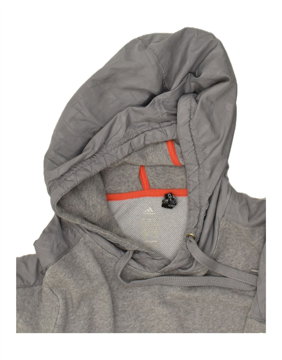 ADIDAS Womens Graphic Hoodie Jumper UK 12/14 Medium  Grey Cotton | Vintage Adidas | Thrift | Second-Hand Adidas | Used Clothing | Messina Hembry 