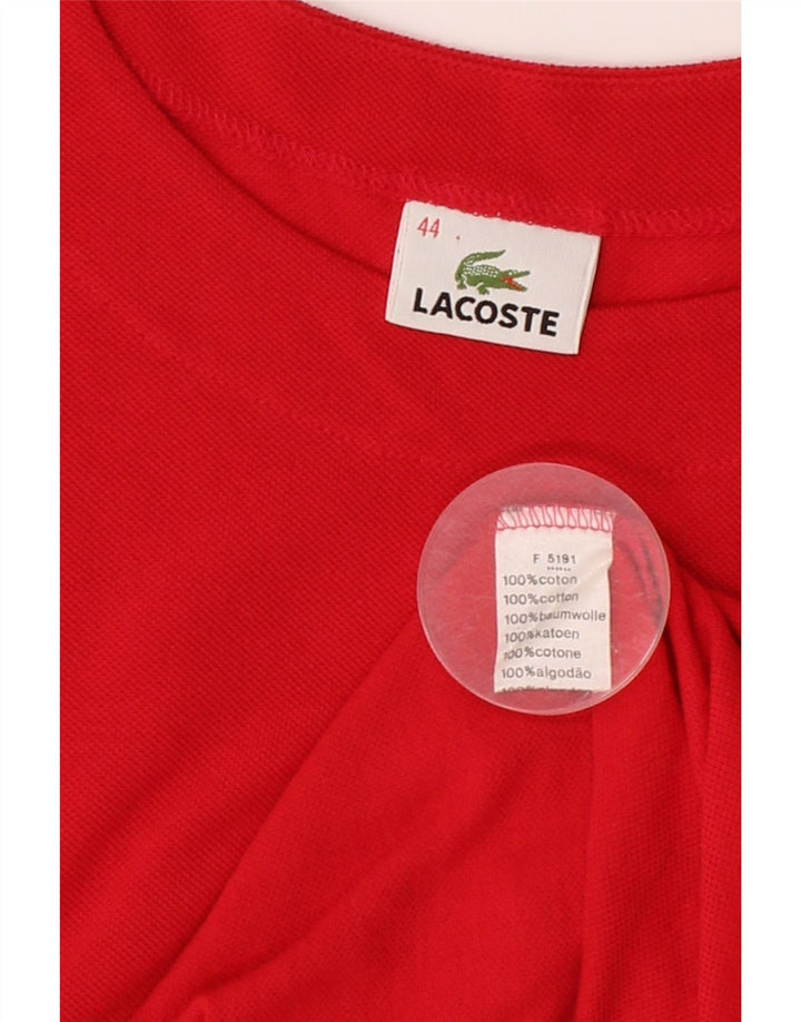 LACOSTE T-shirt top til kvinder Str. 44 Large Rød