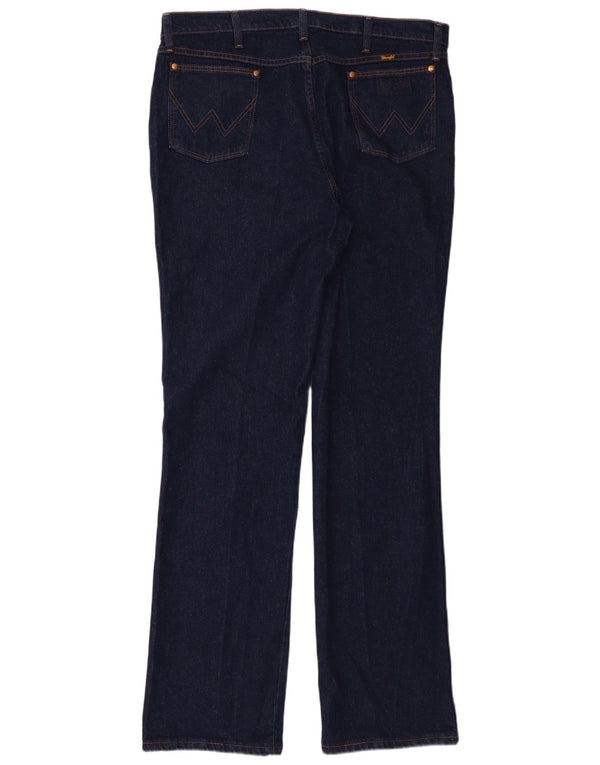 Wrangler Straight Jeans til mænd W38 L34 Marineblå Bomuld