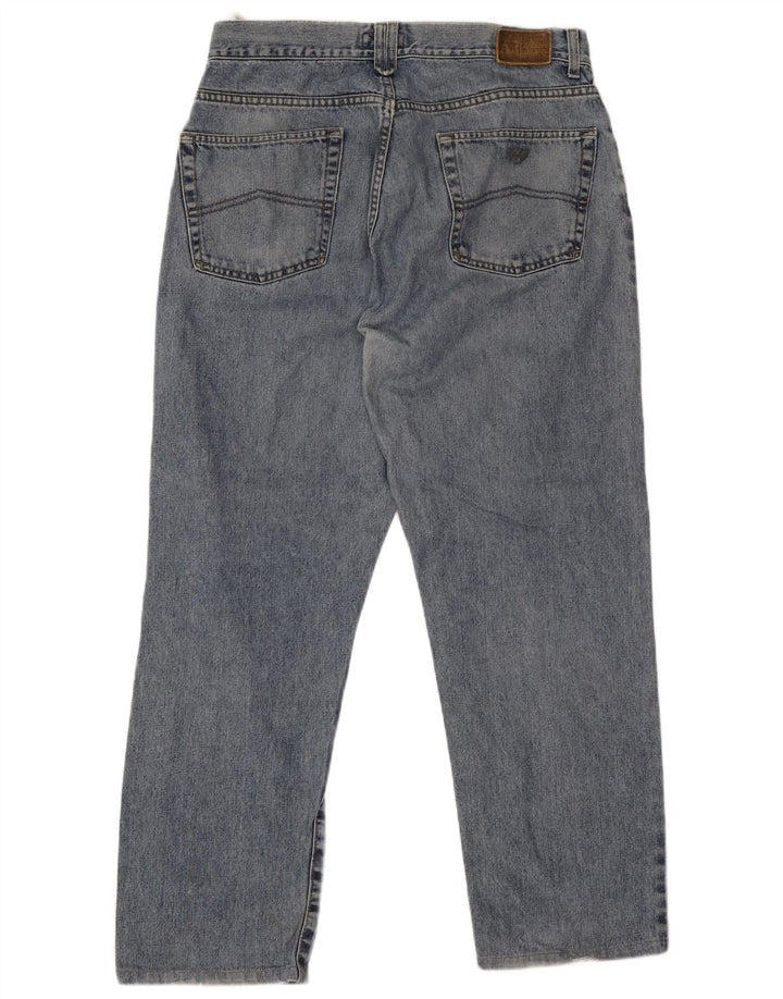Armani Straight Jeans til mænd W36 L29 blå bomuld