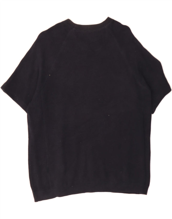 EDDIE BAUER Mens T-Shirt Top Large Navy Blue Cotton Vintage Eddie Bauer and Second-Hand Eddie Bauer from Messina Hembry 