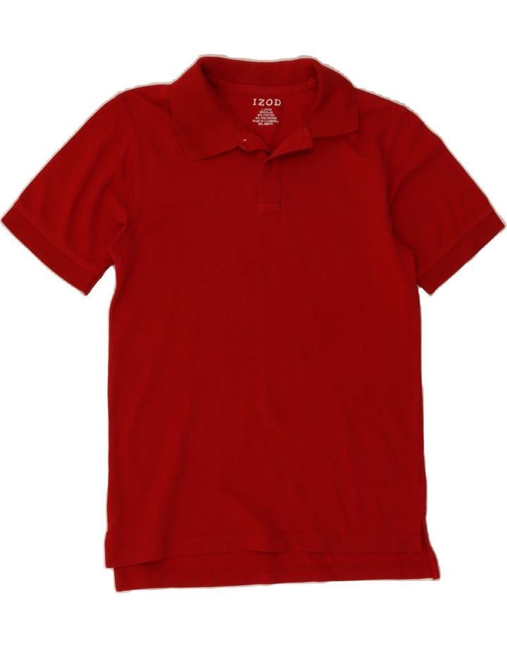 IZOD Boys Regular Fit Polo Shirt 14-15 Years Large  Red Cotton Vintage Izod and Second-Hand Izod from Messina Hembry 