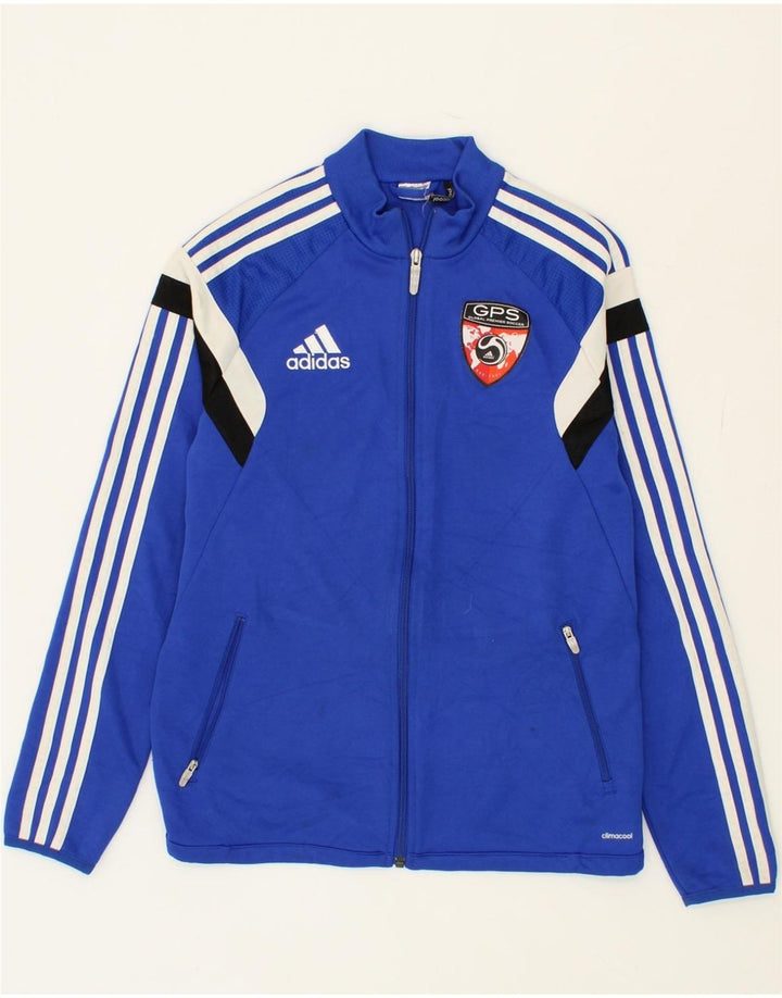 ADIDAS Mens Climacool Graphic Tracksuit Top Jacket XS Blue Polyester Vintage Adidas and Second-Hand Adidas from Messina Hembry 