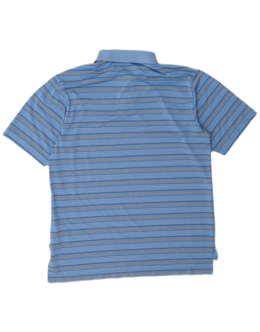 Adidas Poloskjorte til mænd, stor blå stribet polyester