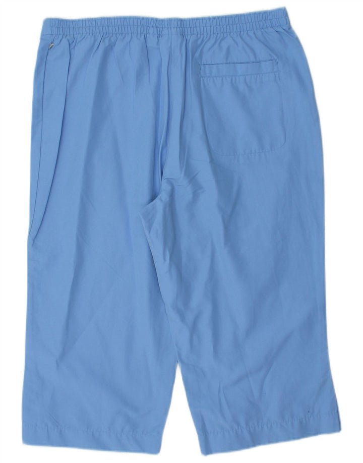 Adidas Dame Bermuda Shorts UK 16 Large W32 Blue Cotton