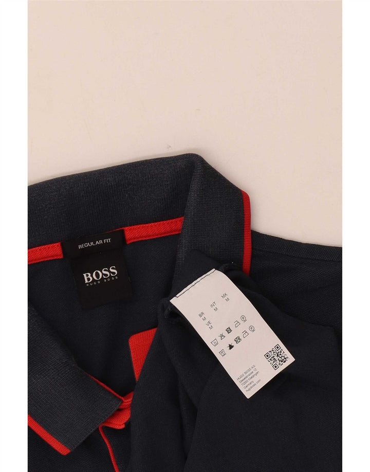 Hugo Boss Herre Regular Fit Polo Shirt Medium Navy Blue Bomuld