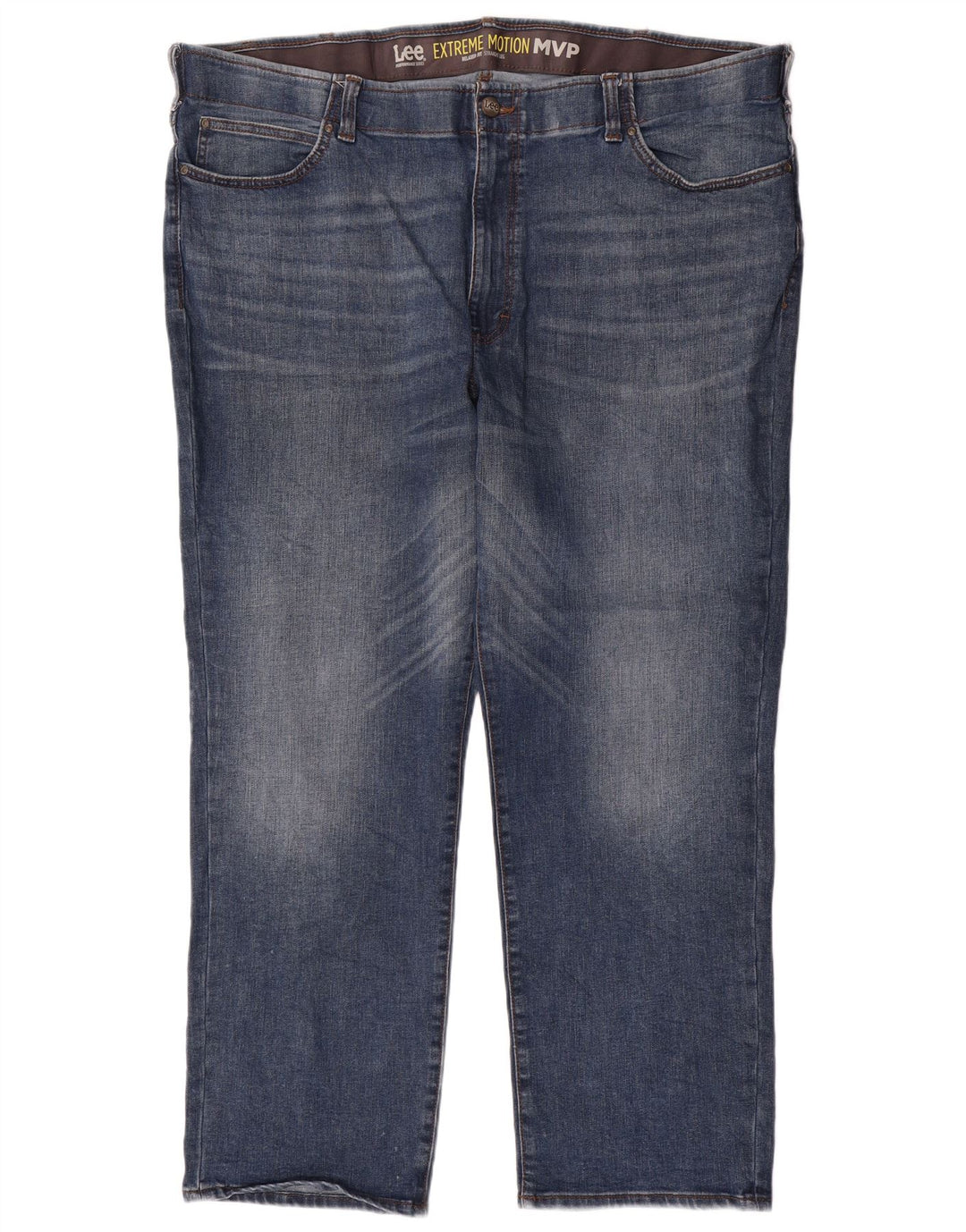 Lee Straight Jeans til mænd W48 L32 blå bomuld