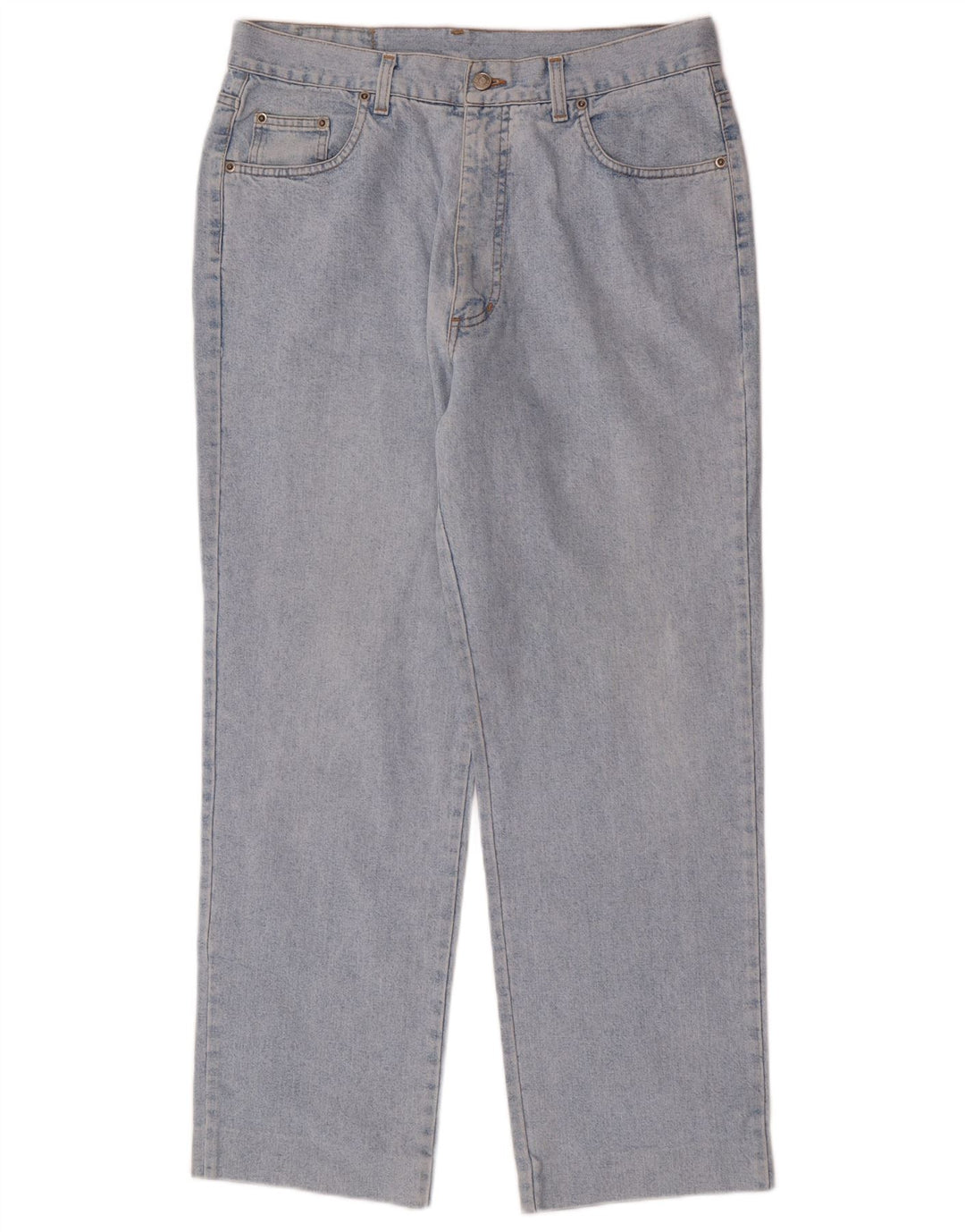 Wampum Straight Jeans til mænd W34 L29 blå bomuld