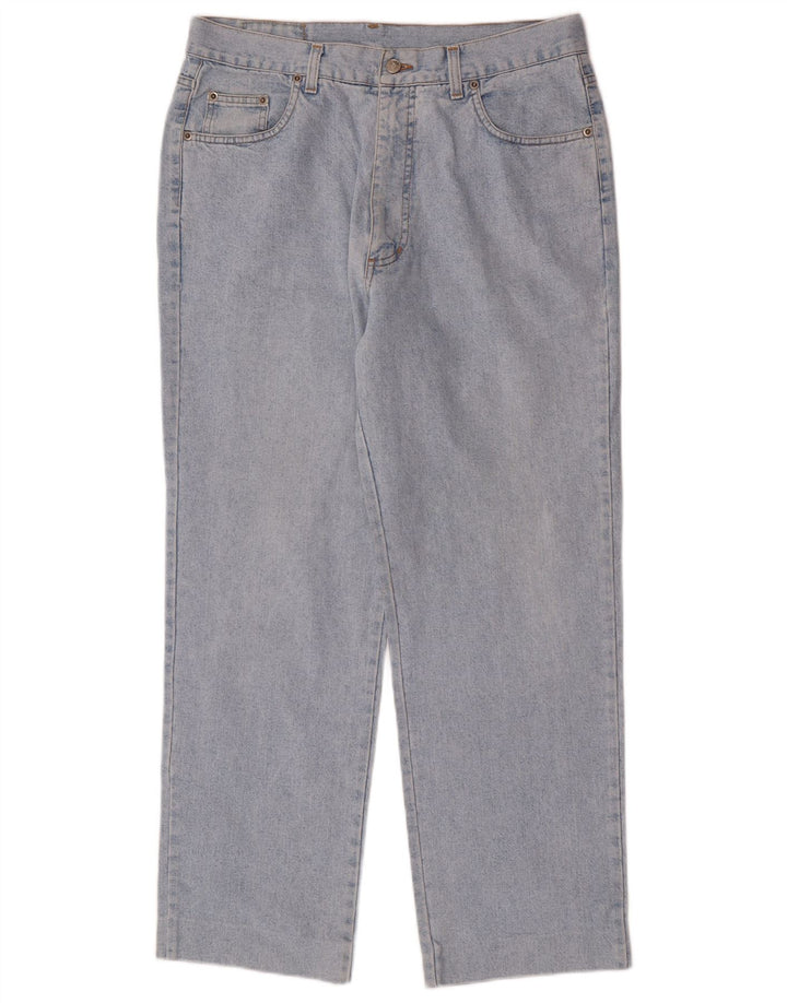 Wampum Straight Jeans til mænd W34 L29 blå bomuld