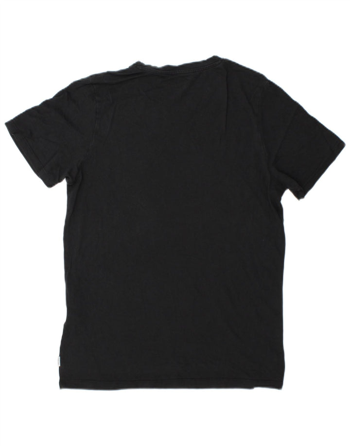 Jack & Jones herre T-shirt top lille sort bomuld