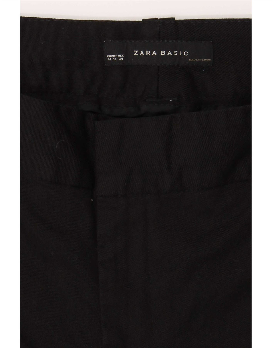Zara Chinobukser til kvinder EU 44 Large W34 L31 Sort