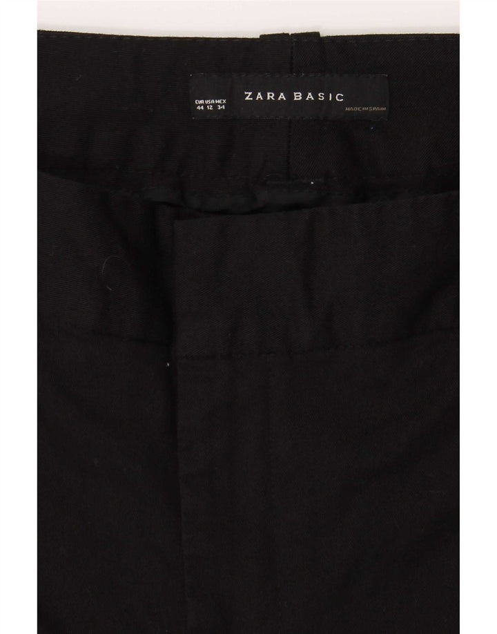 Zara Chinobukser til kvinder EU 44 Large W34 L31 Sort