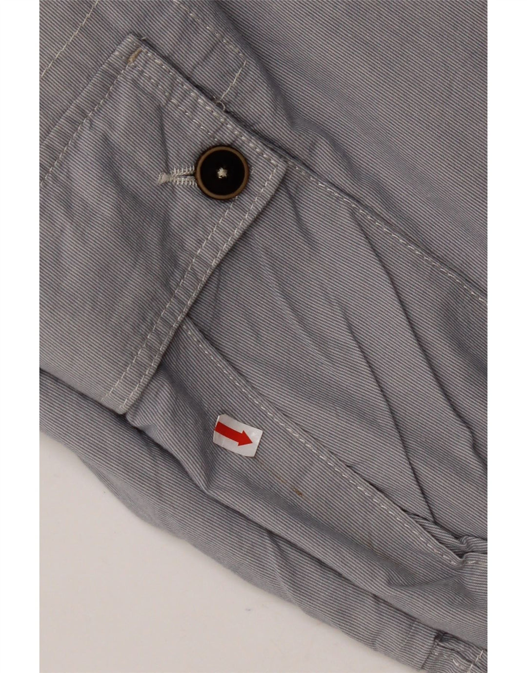 PLAYLIFE Heritage Cargo Shorts IT 50 Large W36 Blå nålestribet bomuld