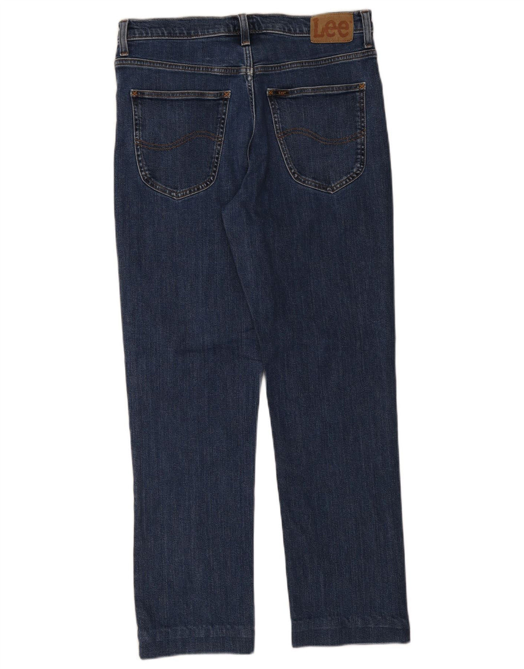 Lee Mens Brooklyn Straight Jeans W34 L29 Blå Bomuld
