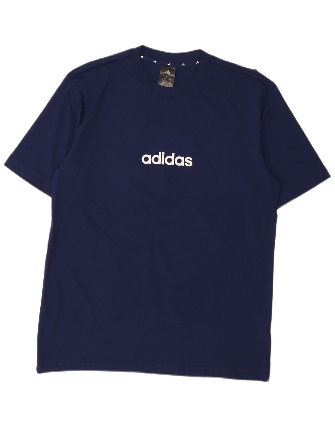 Adidas Herre grafisk T-shirt Top Medium Marineblå Bomuld