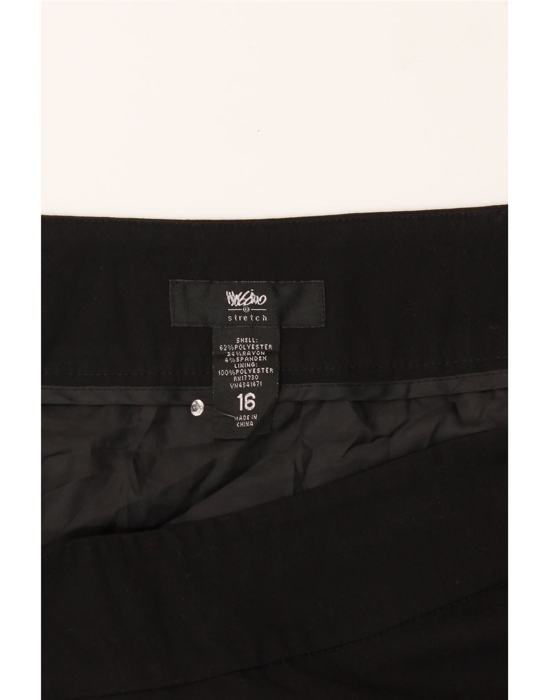 MOSSIMO Womens Pencil Skirt US 16 2XL W38  Black Polyester Vintage Mossimo and Second-Hand Mossimo from Messina Hembry 