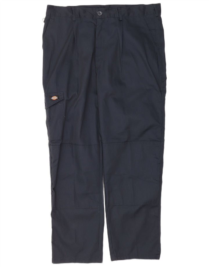 Dickies Straight Cargo bukser til mænd W40 L31 Marineblå polyester