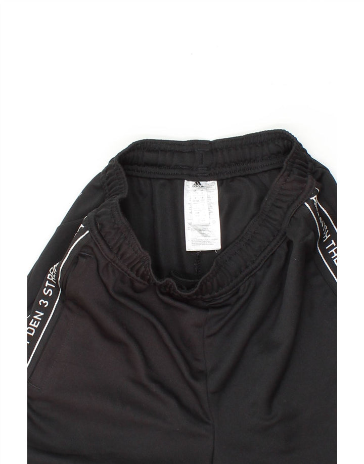 ADIDAS Boys Graphic Tracksuit Trousers 11-12 Years Black Polyester Vintage Adidas and Second-Hand Adidas from Messina Hembry 
