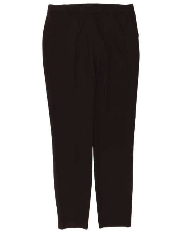 Topshop Dame Slim Fit Suit Bukser UK 10 Small W28 L30 Brun Polyester