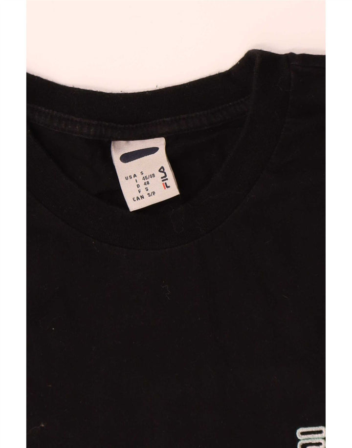 Fila Herre T-Shirt Top Lille Sort Bomuld