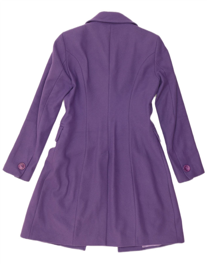 Benetton Dame 3 Button Longline Blazer Jacket UK 12 Medium Purple