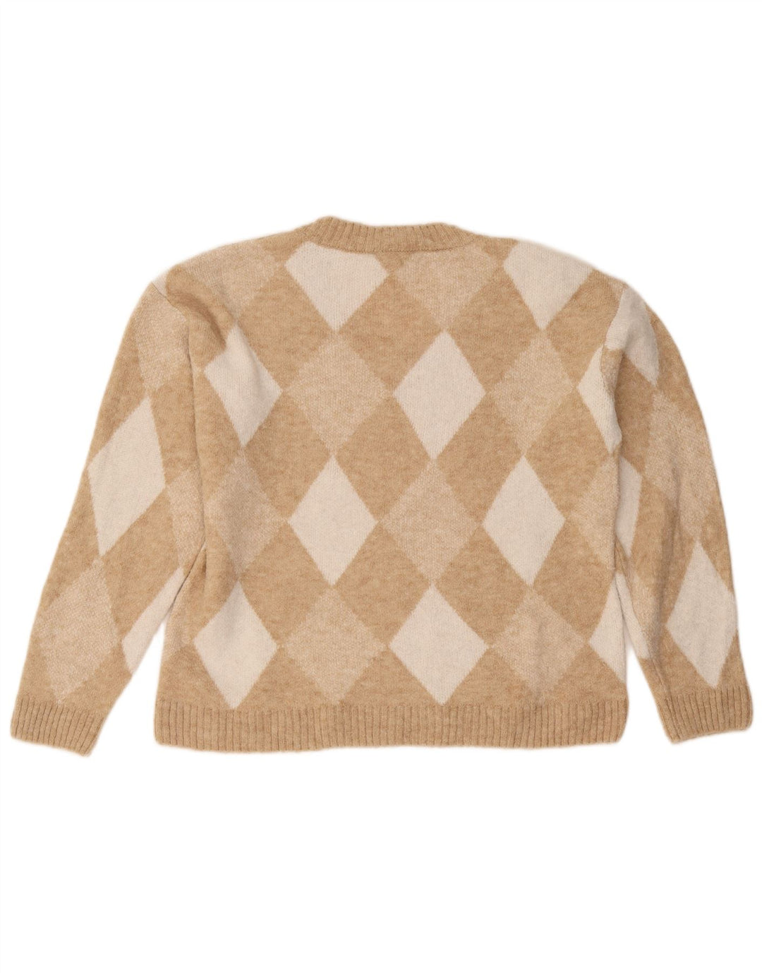 Marks & Spencer Dame V-hals sweater UK 14 Medium Beige