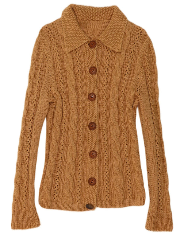Vintage dame cardigan sweater UK 10 Small Beige