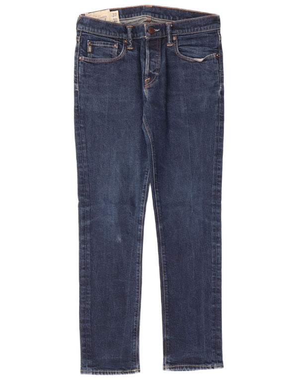 Abercrombie & Fitch Womens Skinny Jeans W32 L30 Blue Cotton