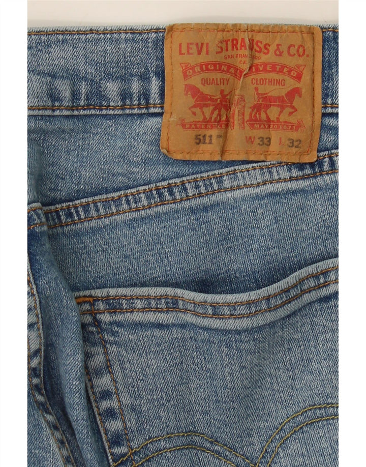 LEVI'S Mens 511 Slim Jeans W33 L32 Blue Cotton Vintage Levi's and Second-Hand Levi's from Messina Hembry 
