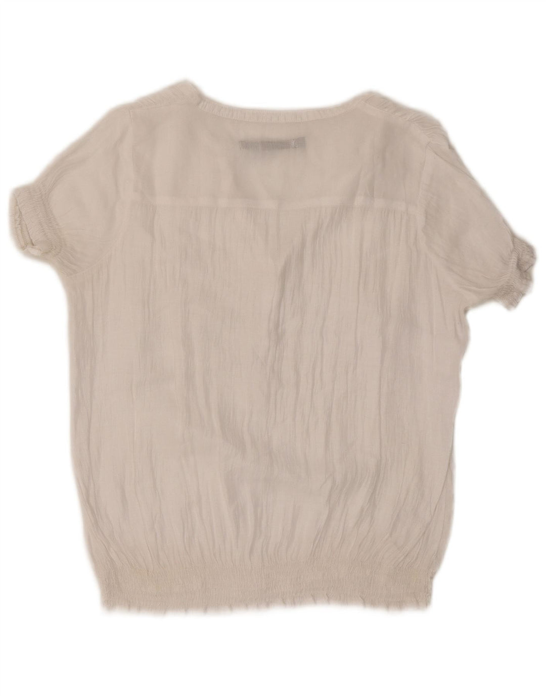 Zara Dame Bluse Top UK 16 Large White