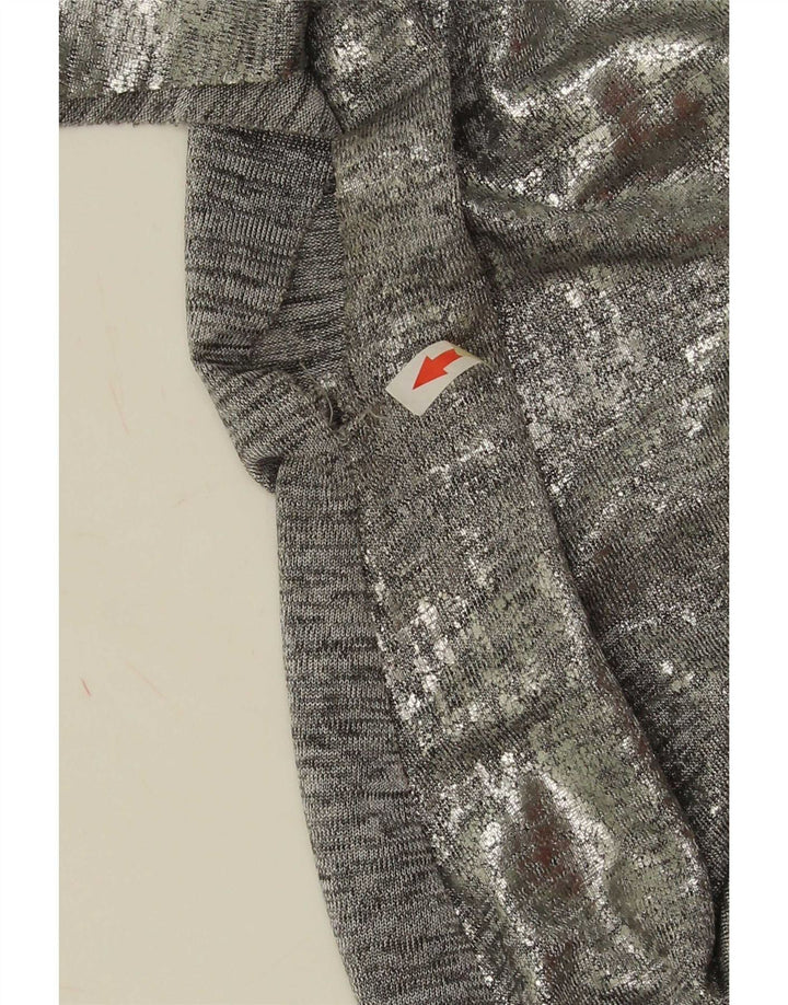 Zara Dame ærmeløs bluse Top UK 14 Medium Grå