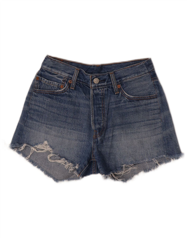 Levi's Womens 501 denimshorts W28 Medium Blue Bomuld