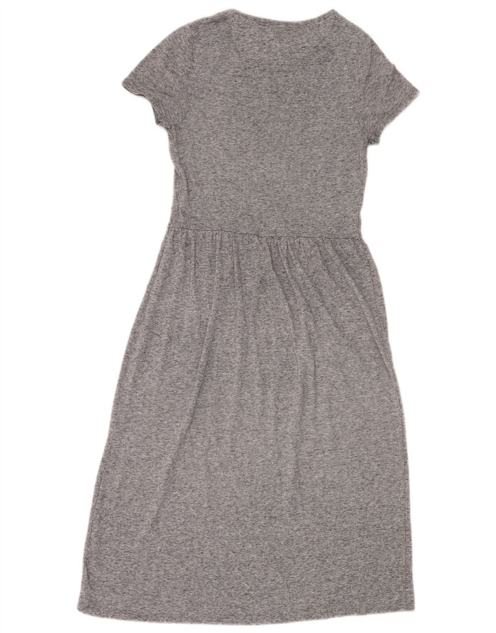 Topshop Dame A-Line Kjole UK 8 Small Grey Flecked