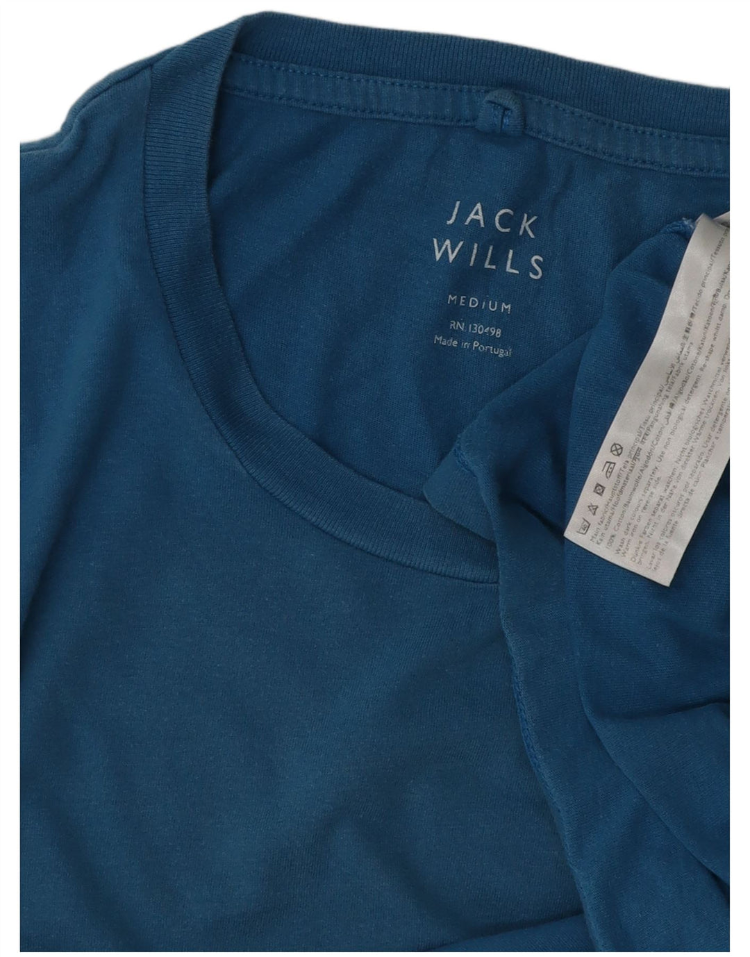 Jack Wills Herre T-shirt Top Medium Blå Bomuld