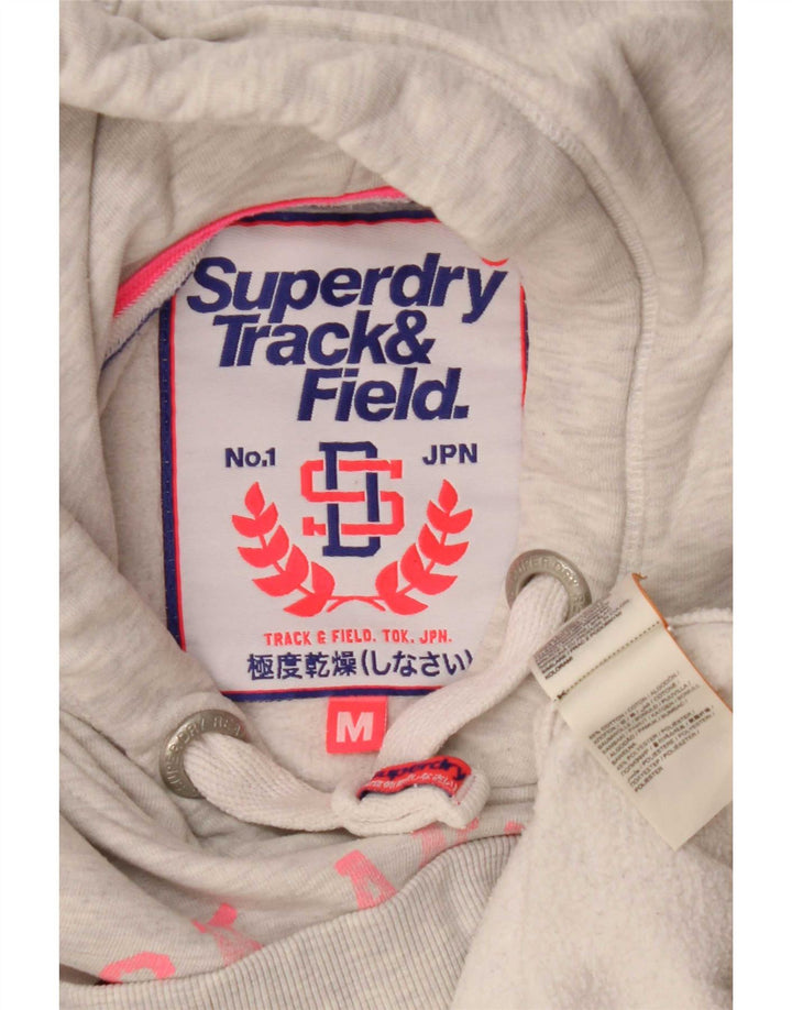 Superdry Grafisk hættetrøje til mænd mellemgrå bomuld