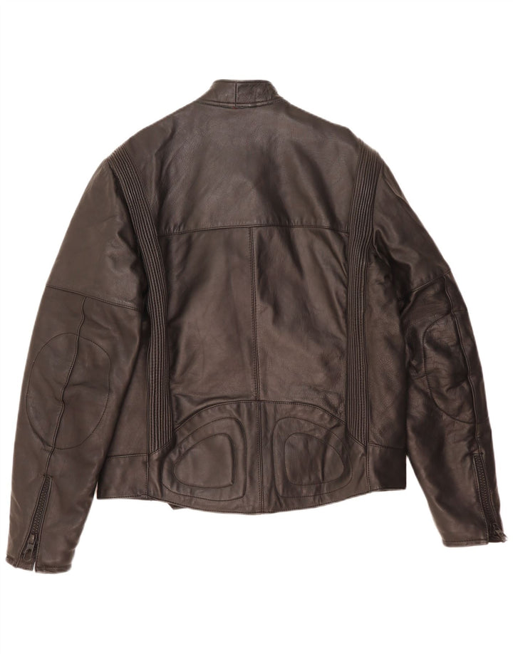 Vintage Herre Læder Biker Jacket UK 40 Large Black