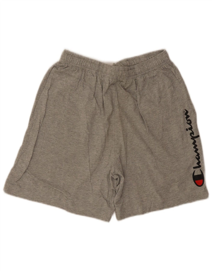 Champion Herre grafiske sportsshorts mellemgrå bomuld