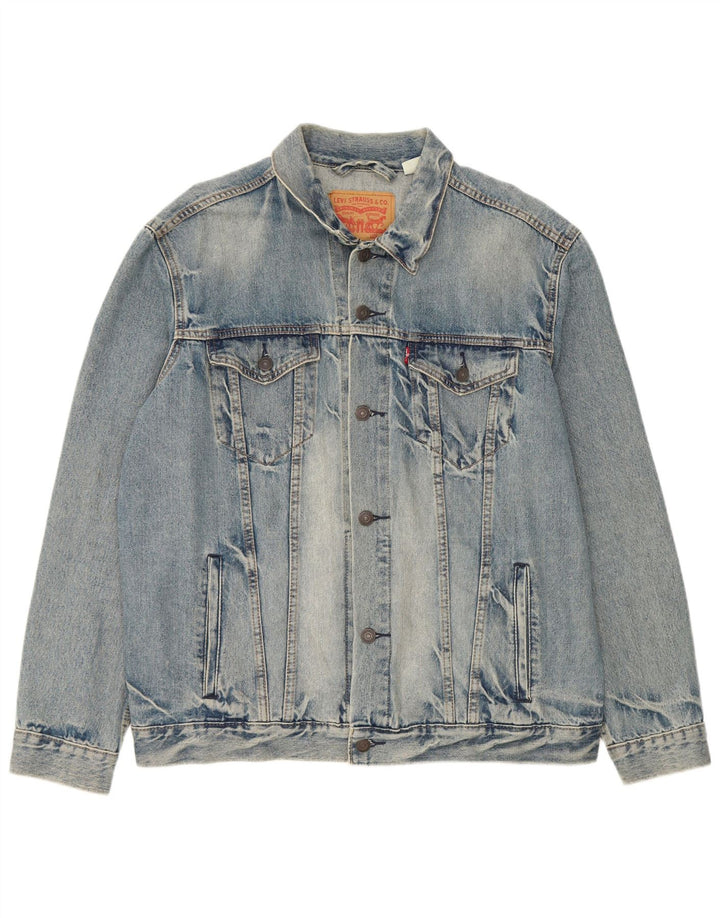 Levi's Herre denimjakke UK 42 XL Blå Bomuld