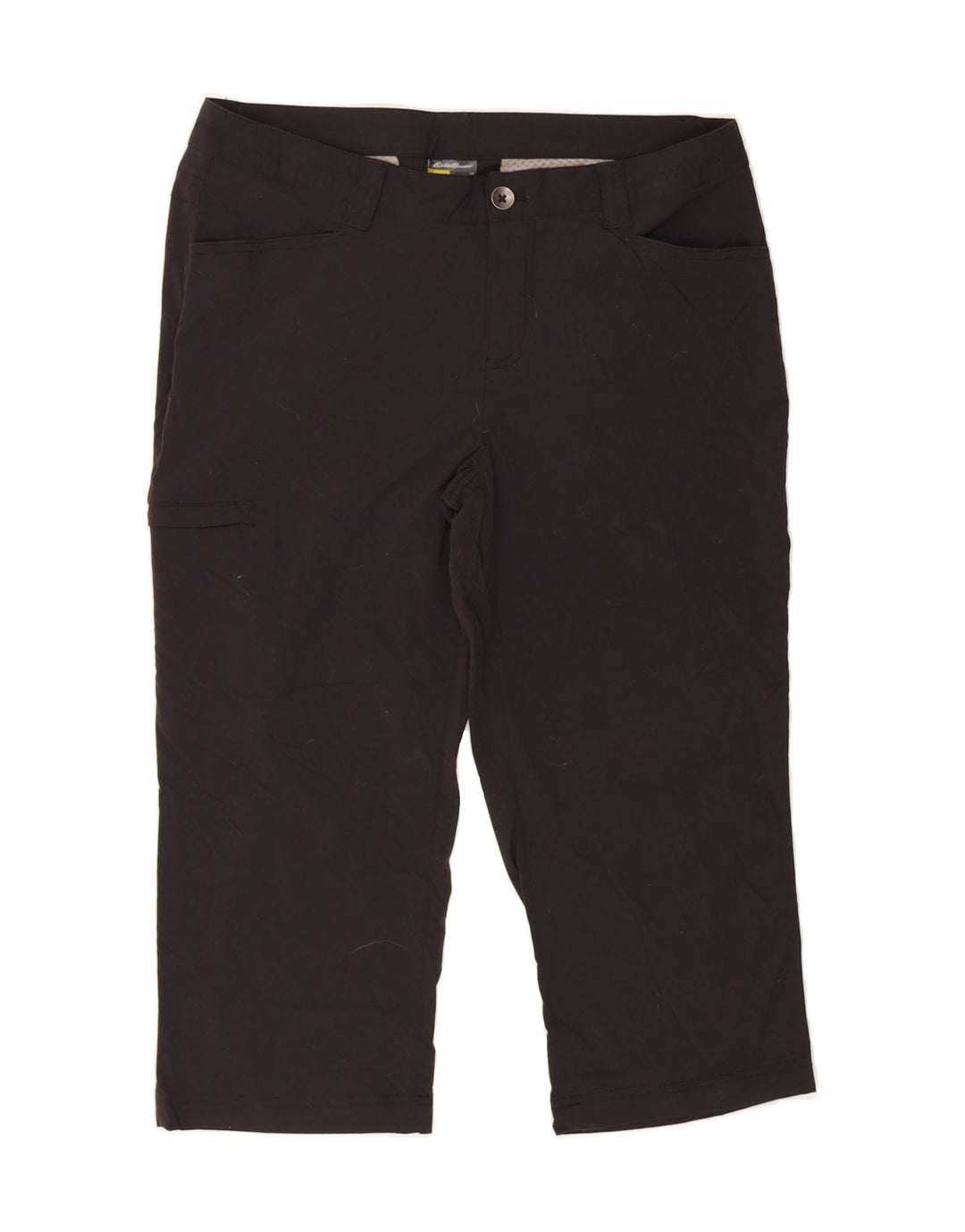 EDDIE BAUER Womens Straight Capri Trousers US 10 Large W34 L21 Black Vintage Eddie Bauer and Second-Hand Eddie Bauer from Messina Hembry 
