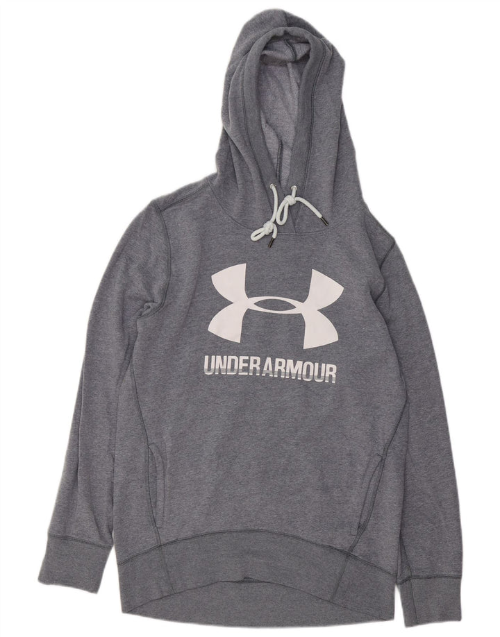Under Armour Grafisk hættetrøje til mænd, lille grå bomuld