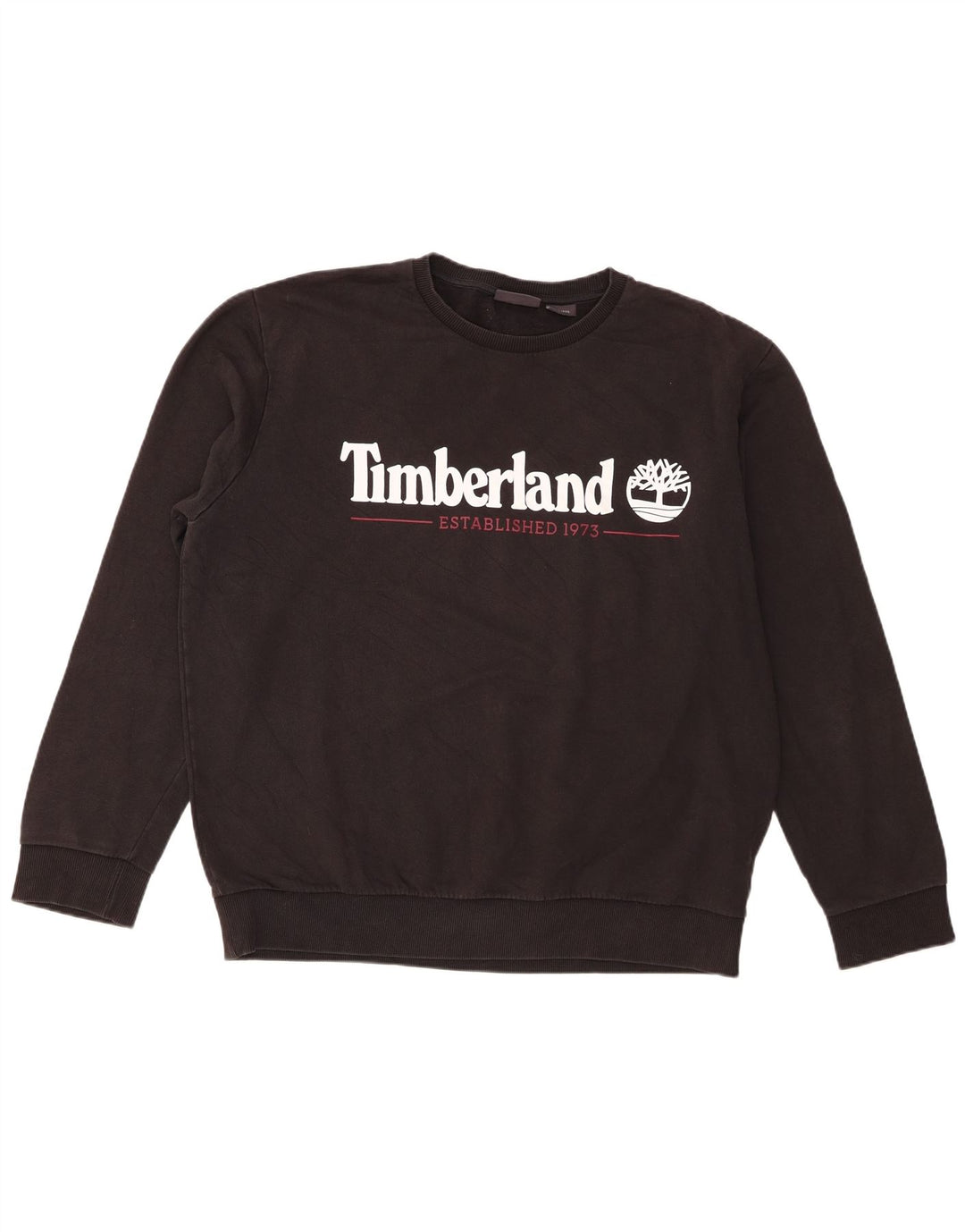 Timberland Herre Grafisk Sweatshirt Jumper 2XL Sort Bomuld
