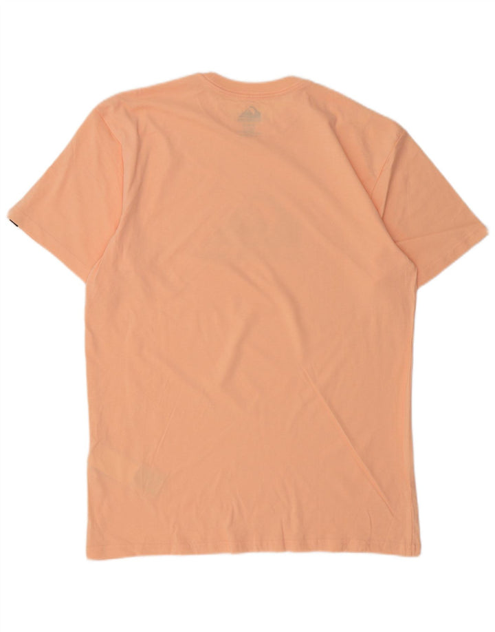 QUIKSILVER Herre Regular Fit grafisk T-shirt Top Medium Pink Bomuld