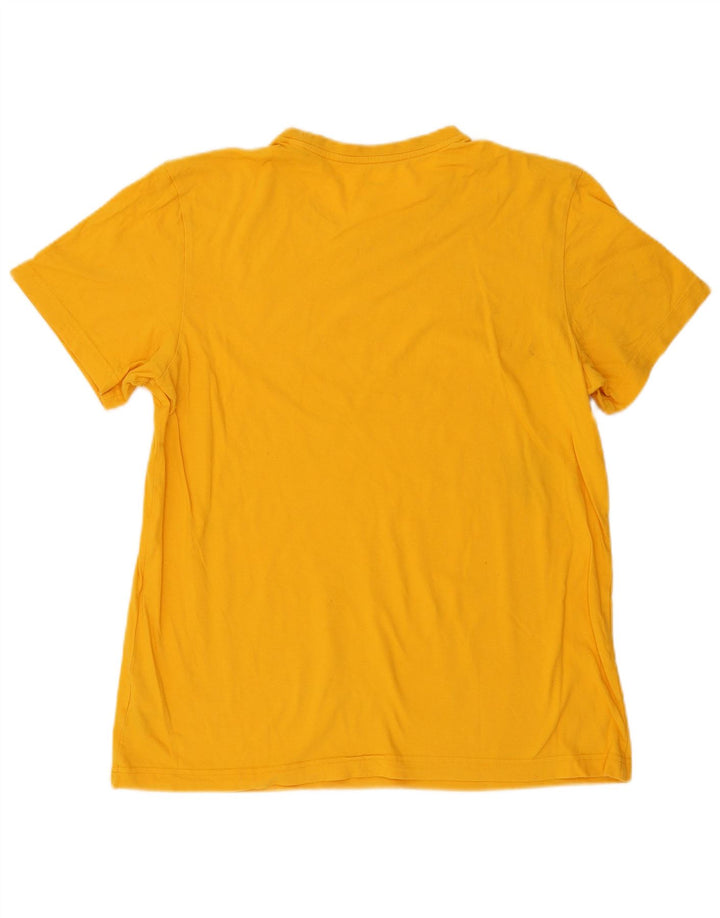 Adidas Herre Grafisk T-Shirt Top Stor Gul Bomuld