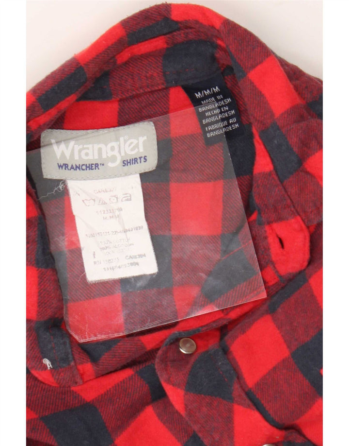 Wrangler Herre Flanelskjorte Medium Rød Gingham Bomuld