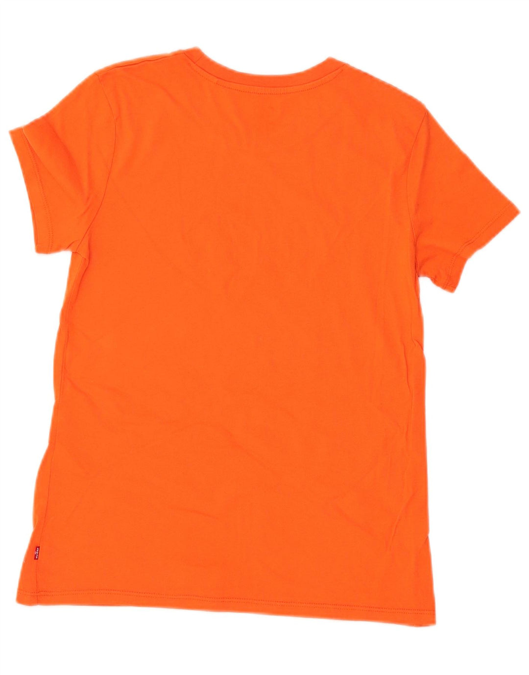 LEVI'S Grafisk T-shirt top til kvinder UK 6 XS Orange Bomuld