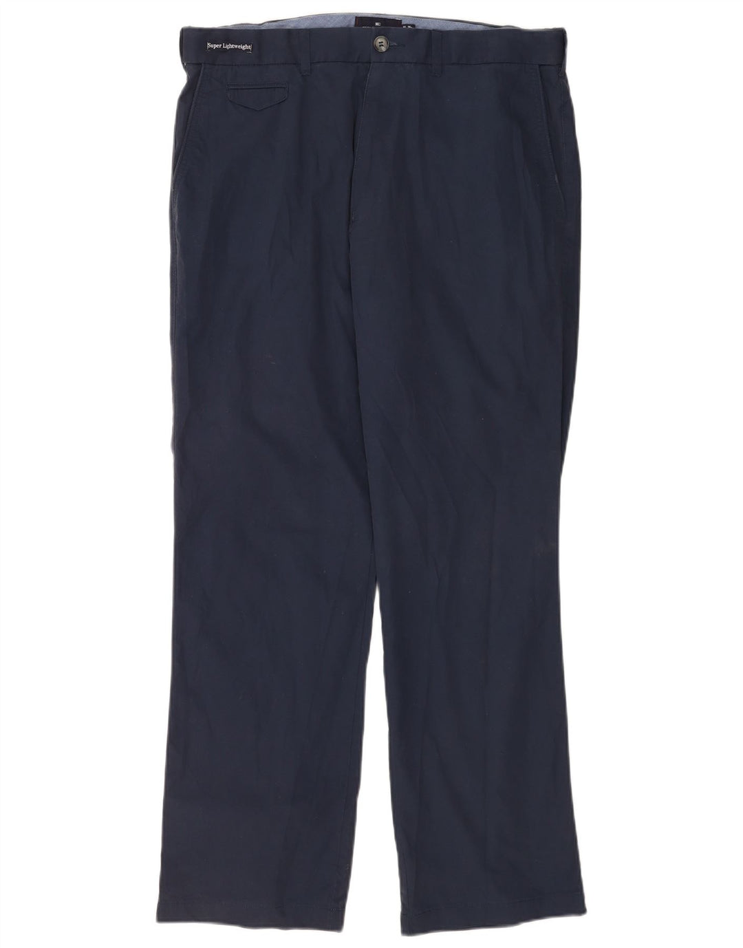 MARKS & SPENCER Herre Blue Harbor Chinobukser W36 L31 Marineblå