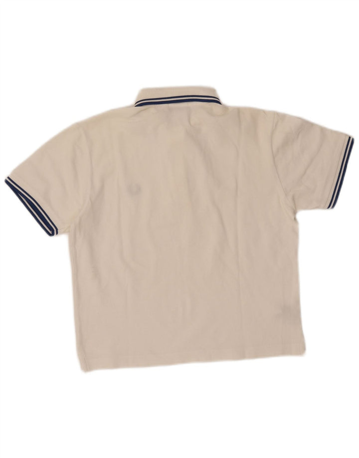 FRED PERRY Pige Polo Shirt 11-12 År Stor Hvid Bomuld