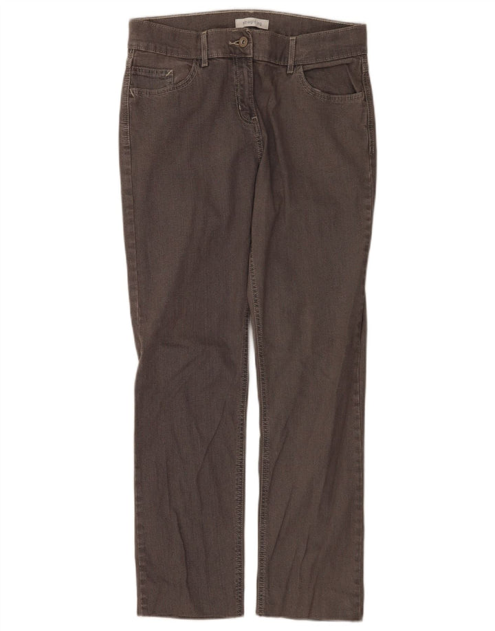 Marks & Spencer Dame Straight Jeans UK 12 Medium W30 L28 Grå Bomuld